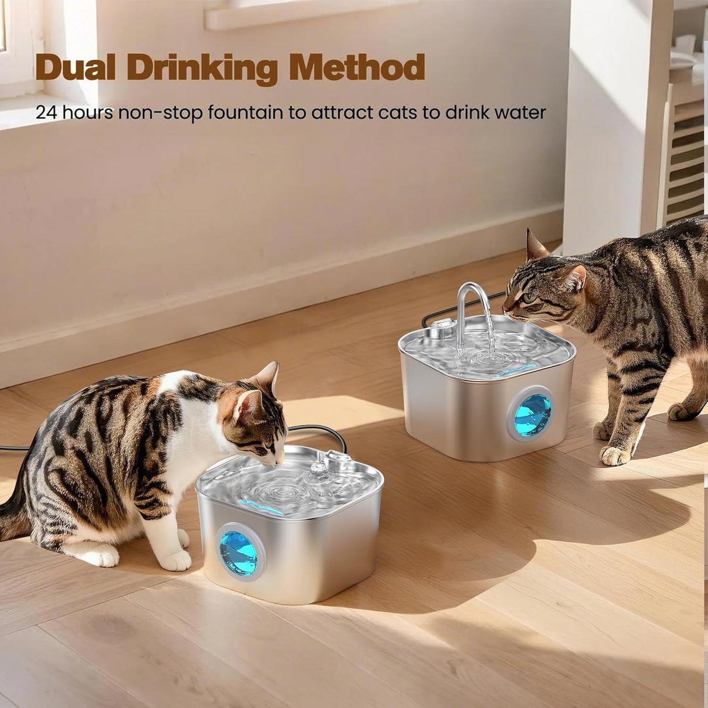 WhiskerFlow Cat Water Fountain